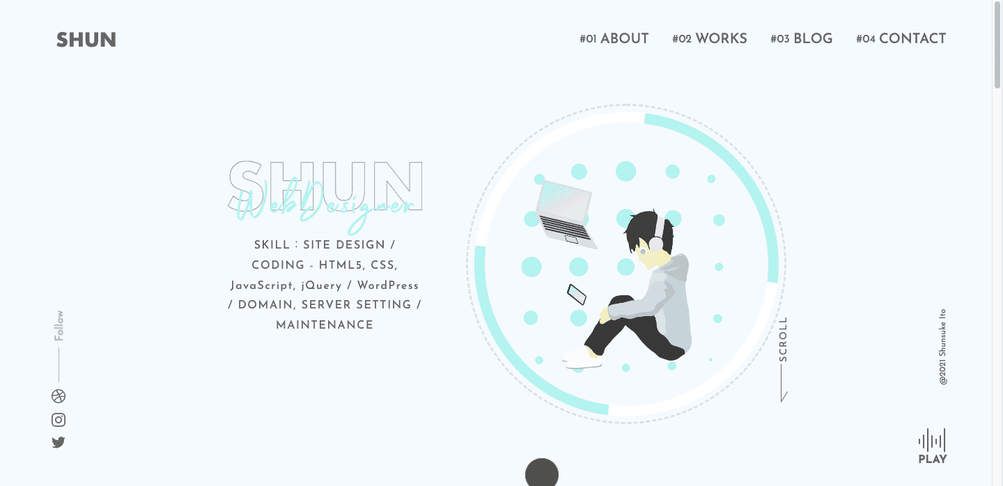 Shun web design